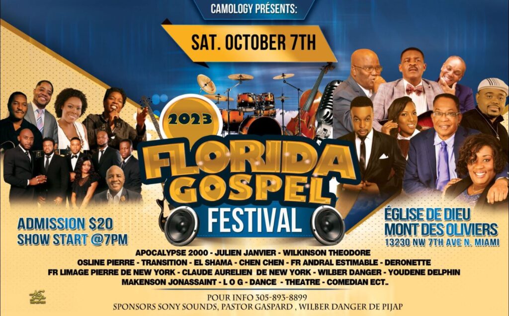 Florida Gospel Festival 2023. Eglise De Dieu Mont Des Oliviers.